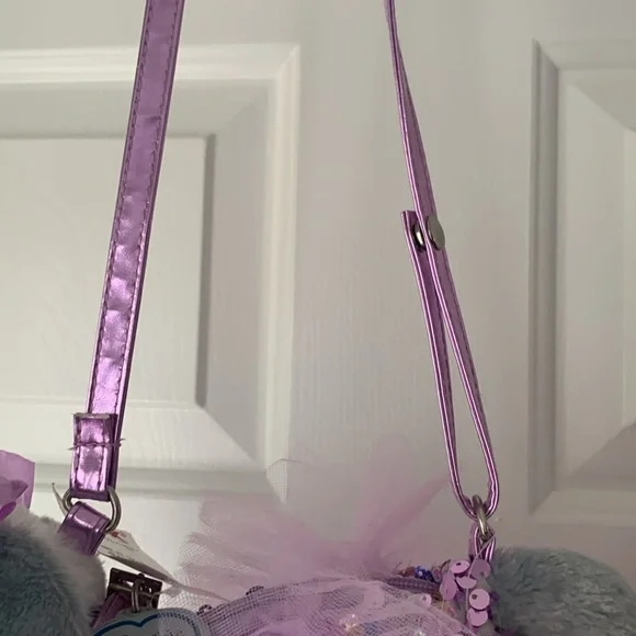 Two Super Poochie And Co Little Girls Plush Animal Shaped Purse. - Picture 9 of 15